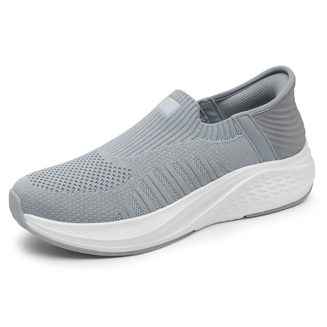 Zapatillas de deporte de punto para hombre Zapatos casuales para caminar Zapatillas de deporte manos libres Zapatos deportivos al aire libre