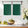 thumbnail image 3 of Dark Green Plaid Kitchen Towels Set of 4, Country Vintage Abstract Striped Lattice Absorbent Dish Towels for Kitchen, Microfiber Hand Towel, Quick Drying Tea Towel for Cleaning Decorative Dishcloths, 3 of 7