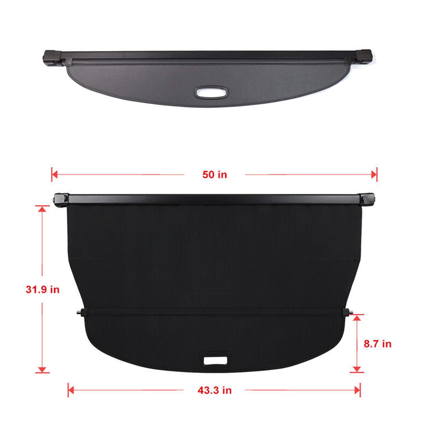 Fit Honda Acura RDX 2019-2026 Cargo Cover For 5-Seat Acura RDX 2019 2020 2021 2022 2023 2024 2025 2026 SUV Accessory Black Retractable Rear Trunk Privacy Shield Shade Cover