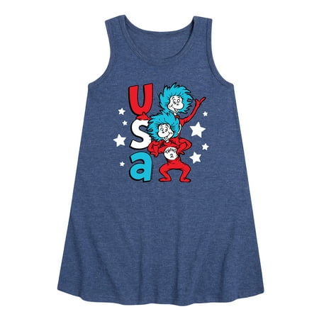 

Dr.Seuss - USA Things - Toddler and Youth Girls A-line Dress