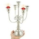 thumbnail image 5 of Houderco Portavelas De Metal Plateado Estilo Europeo Ideal Para Eventos Y En El Hogar, 5 of 8