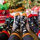 thumbnail image 3 of Calcetines de otoño e invierno, calcetines navideños, calcetines de tubo con letras de dibujos animados de estilo europeo y americano, calcetines de algodón para hombres y mujeres, 3 of 6