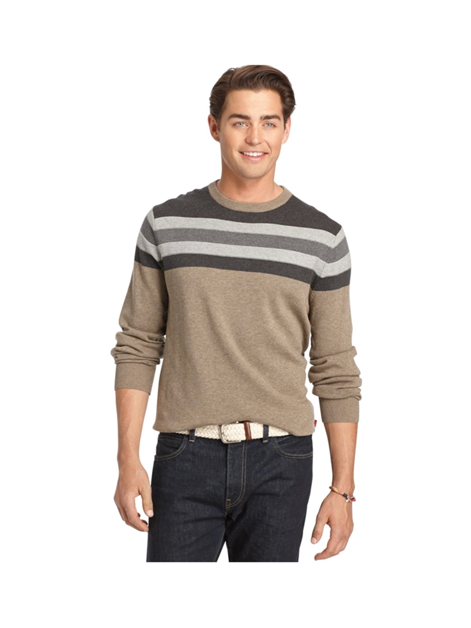 striped knit sweater mens