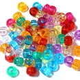 thumbnail image 1 of Cuentas de 9 mm para hacer joyas, cuentas de poni multicolores para trenzas de cabello, pulseras, cuentas para hacer joyas, llaveros para trenzas de cabello, aproximadamente 1800 piezas, 1 of 7