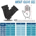 thumbnail image 5 of Leather Gloves for Men, Warm Wool Lined PU Leather Winter Gloves Touchscreen Texting,Driving Gloves Men Waterproof, 5 of 8