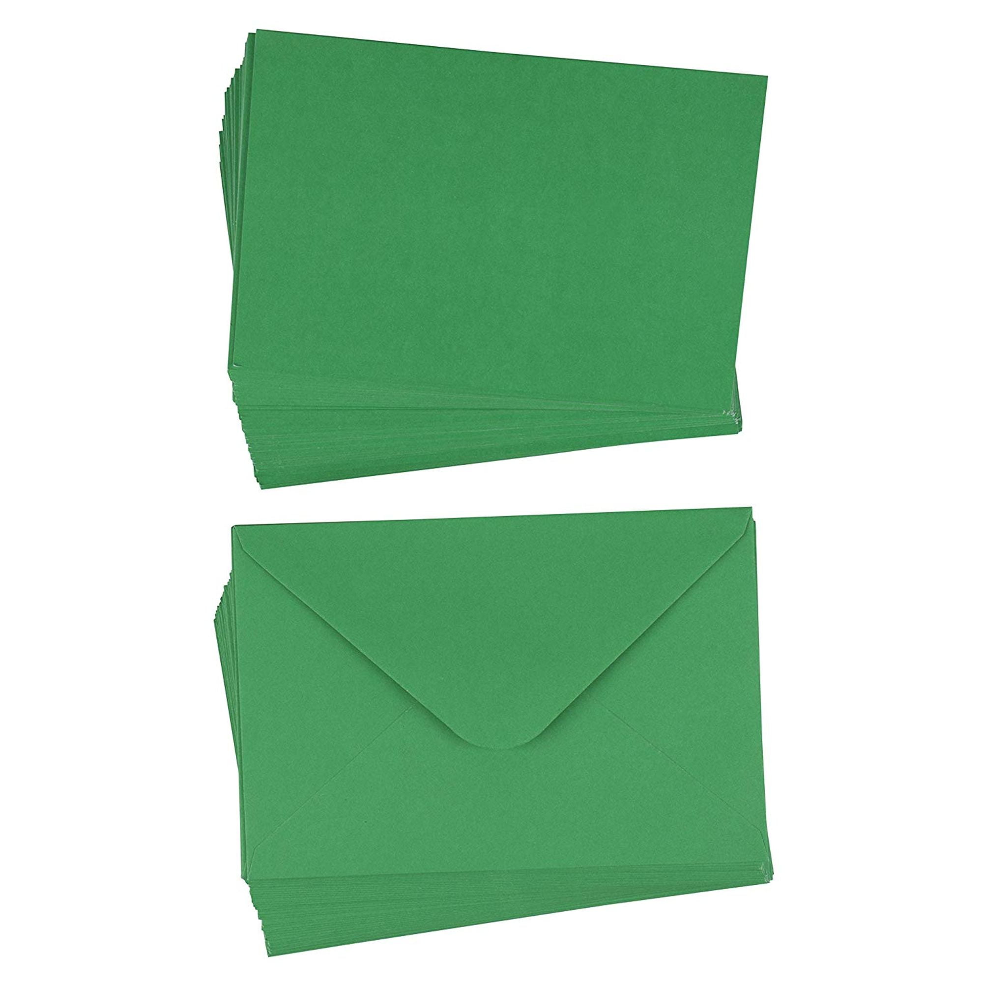 48Pack Blank Greeting Cards Plain Cards and Matching Color Envelopes