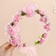 thumbnail image 4 of Jumpingount de flores, decoración para el cabello, colgante nupcial, diadema de boda, mano de obra fina, tamaño compacto, multiusos de larga Ropa, zapatos y accesorios Miscelánea Rosa Jumpingount AP019198-03, 4 of 6