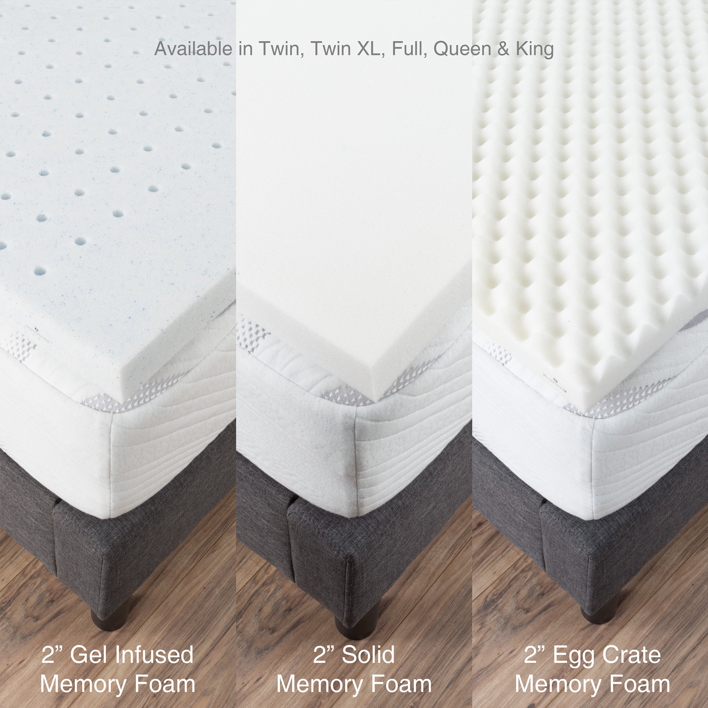 2 Egg Crate Memory Foam Mattress Topper King By Bluestone 2 Egg Crate Memory Foam Mattress Topper King By Bluestone Com