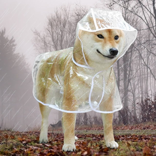 Chubasquero impermeable para mascotas, portátil, ligero y transpirable, para perros