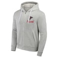 thumbnail image 2 of Men's NFL x Darius Rucker Collection by Fanatics Heather Gray Atlanta Falcons Domestic Full-Zip Hoodie, 2 of 3