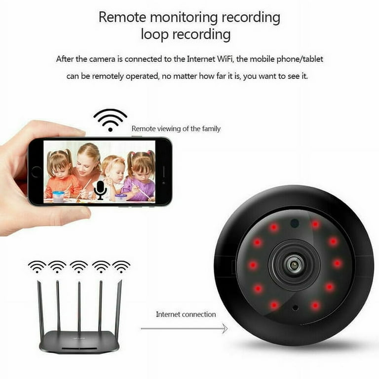 Futhstar Mini Nanny Cam, Wireless 1080P Security Camera, Night