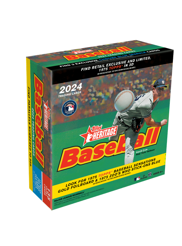 2024 Topps Heritage Baseball Factory Sealed Walmart Monster Box