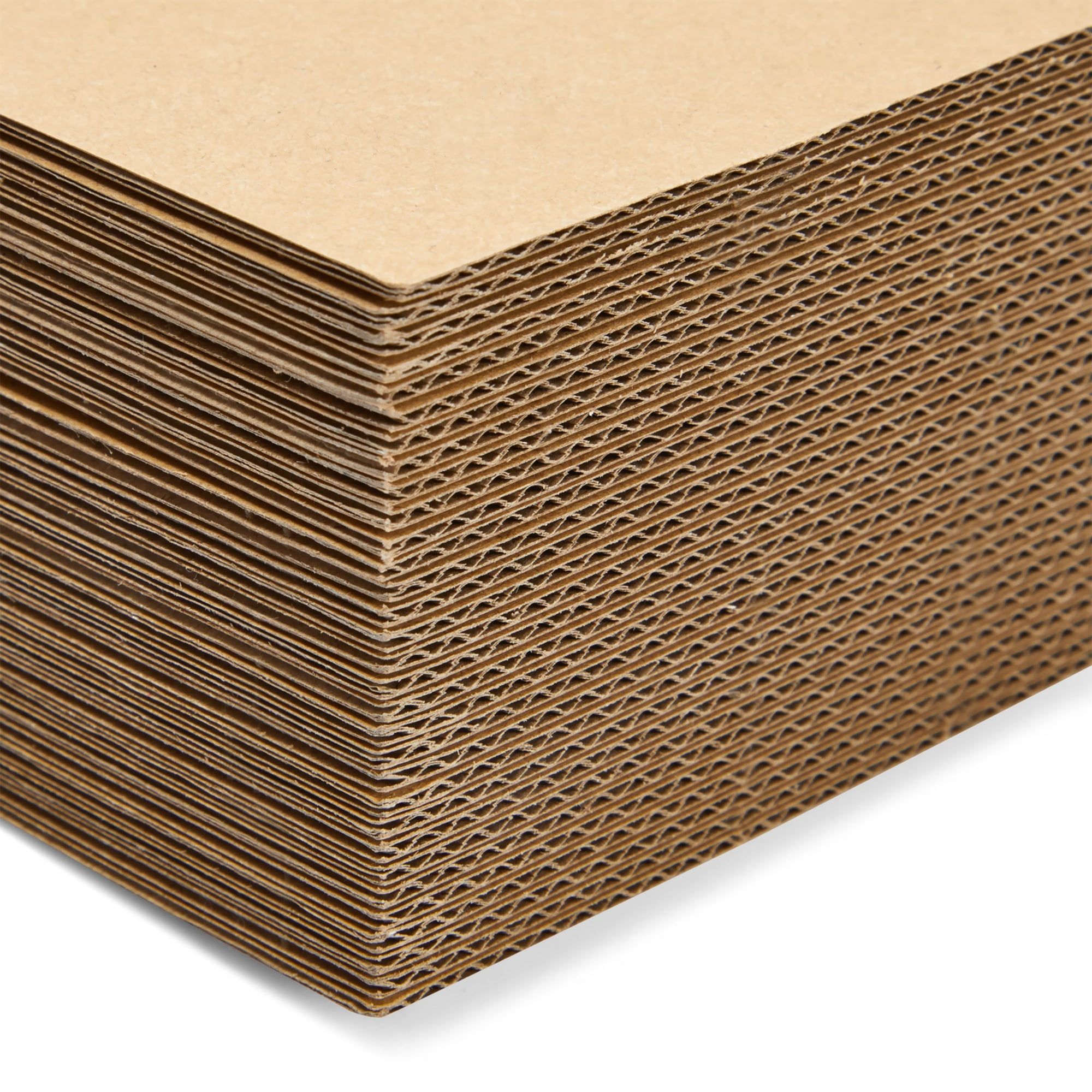 Bercoor Corrugated Cardboard Sheets, 8.5 x 11 Inch Flat Cardboard Sheets  Craft, Thick Cardboard Squares for Packing, Mailing and DIY Crafts, Pack of