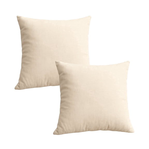 Trendy Home 16x16 100% Natural Cotton Throw Pillow Insert(Set of 2), Bed and Couch Pillows Stuffer Hypoallergenic, Decorative Home Outdoor Sofa Pillow Filler (Cotton, 2 Pack)