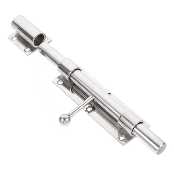 WHAMVOX 1Pc Safety Door Latch Stainless Steel Durable Plated Silver Lock for Home Window and Door Security