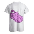 thumbnail image 4 of Camiseta Croc para hombre, camisetas de algodón de verano, camisetas de colores sólidos, ropa de cuello redondo para hombre, 4 of 5