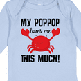 thumbnail image 4 of Inktastic My Poppop Loves Me Boys or Girls Long Sleeve Baby Bodysuit, 4 of 5
