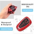 thumbnail image 5 of Key Fob Cover Compatible with Chevrolet Equinox Malibu Camaro Traverse Blazer Cruze Volt Bolt Sonic Trax Tahoe Keychain Case Holder Protector,Red, 5 of 7