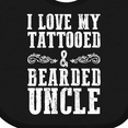 thumbnail image 4 of Inktastic I Love My Tattooed & Bearded Uncle Boys Baby Bib, 4 of 4