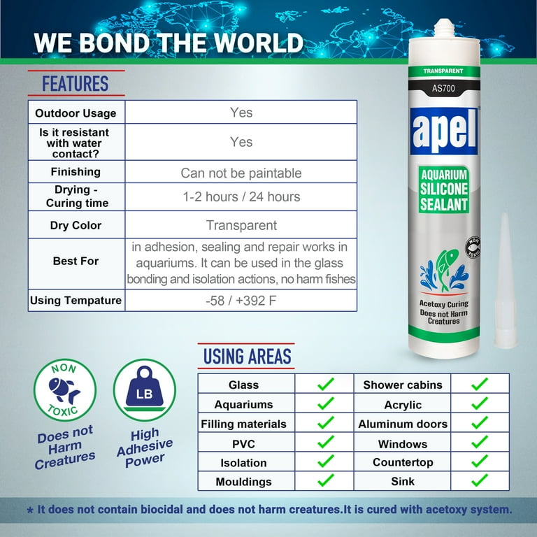 Silicone Ultra All-Purpose Premium Waterproof Sealant Aquarium Safe
