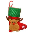 thumbnail image 3 of Christmas Stockings Decorations Assorted Colorful Santa Socks for Kids & Adults Tree Ornaments with Snowman Deer & Reindeer Patterns Festive Holiday Decorations/ 4 Pieces of Sequined Elk Socks, 3 of 6
