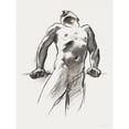 thumbnail image 2 of Sargent, John Singer 15x18 Black Modern Framed Museum Art Print Titled - Man Standing-Head Thrown Back, 2 of 4