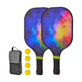 thumbnail image 4 of Pickleball Racket Set Pickle Ball Racket 4 Pickleballs Portable Comfort Grip Pickleball Racquets for Kids Beginners Men Women Style N, 4 of 8