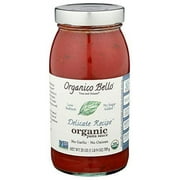 Organico Bello Pasta Delicate Organic Sauce, 25 oz | Pack of 6