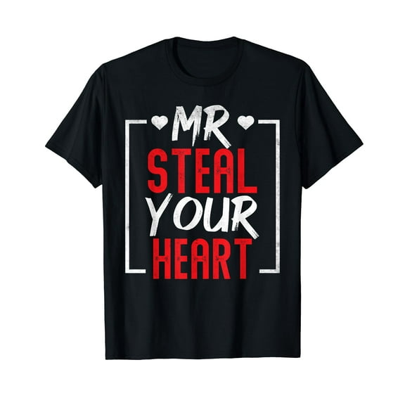 Mr. Steal Your Heart Valentines Day For Toddler Boys Son T-Shirt