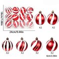 thumbnail image 2 of Christmas Ball Ornaments Set, Electroplated Decorative Finish, Shatterproof Design, 12 Pcs for Holiday Tree, Home and Party Display, 2 of 5