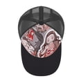 thumbnail image 3 of Kamado Nezuko Adult Baseball Cap Adjustable Sun Visor Hat Prints Trucker Hats Skull Cap Headwear for Men Women, 3 of 6