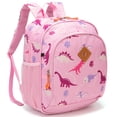 thumbnail image 2 of Mochila para niños pequeños JinBeryl Dinosaur Pink para niños de más de 2 años, 2 of 7