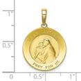thumbnail image 4 of Auriga Fine Jewelry 10K Yellow Gold Saint Anthony Round Medal Pendant for Women (L-27 mm,W-18 mm), 4 of 6