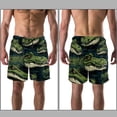 thumbnail image 3 of luoweisi Men's Beach Shorts Quick Dry Swim Trunks with Mesh Lining Crocodile L, 3 of 5