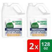 Seventh Generation Pro All-Purpose Cleaner Refill,Free And Clear, Unscented, 128 Fluid Ounce -- 2 Pe