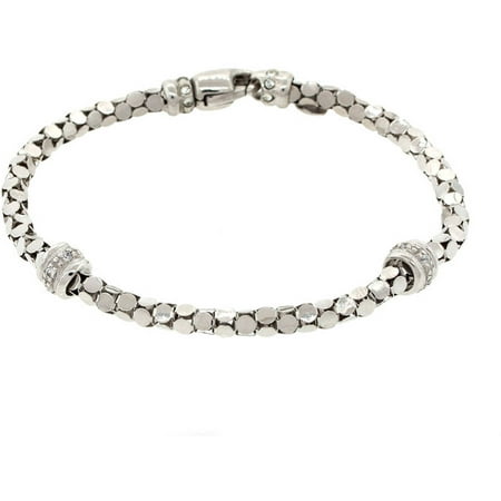 Pori Jewelers CZ Sterling Silver Bracelet