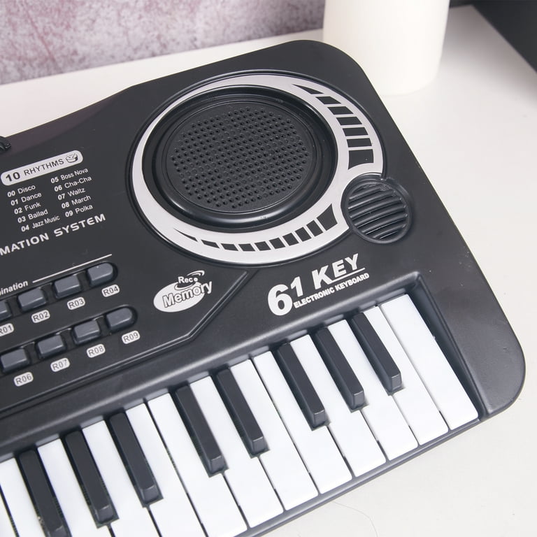 Anself 61-Key Kids Digital Music Keyboard, Piano with Microphone