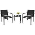 thumbnail image 1 of WLXIANG 3 Pieces Patio Furniture Set Outdoor Textilene Bistro Set Modern Porch Furniture Patio Chairs Set of 2 with Coffee Table for Lawn Backyard, 1 of 7
