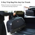 thumbnail image 6 of OIWAS Expandable Rolling Duffel Bag with Wheels and Telescopic Handle, Foldable Travel Luggage for Carry On, Black, 6 of 7