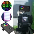 thumbnail image 1 of Klonfd RGB Selfie Light With 12 Effects Rechargeable LED Video Light For Phone Portable Dimmable Panel Lamp With 3100mAh Battery And Type C Charging, 1 of 6