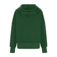 thumbnail image 5 of RYRJJ Women's Zip Up Hoodie Sweatshirt Y2K Fall Fashion Outwear Coat Long Sleeve Loose Fit Pockets Casual Trendy Hooded Jacket(Green,XL), 5 of 6