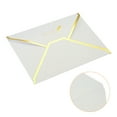 thumbnail image 4 of Uxcell B6 Luxury V Flap Gold Border Invitation Wedding Envelopes, White 20 Pack, 4 of 5