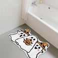 thumbnail image 5 of Paillasson Citrouille d'Halloween Tapis d'Entrée Intérieur pour Décorations de Porte d'Entrée Style Ferme Doux, 5 of 5