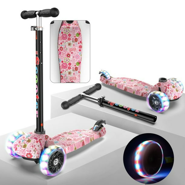 Scooters for Girls 3 Wheel Scooter Kids Kick Scooter 4 Adjustable