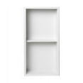 thumbnail image 3 of ALFI brand 12 x 24 White Matte Stainless Steel Vertical Double Shelf Bath Shower Niche, 3 of 12
