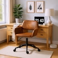 thumbnail image 3 of Homy Casa 1-Piece Ergonomic Office Chair, Adjustable Faux Suede Desk Chair with Padded Arms for Home Office, 3 of 11
