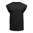 thumbnail image 6 of Mens Muscle Sleeveless Shirts Casual Cotton Workout Tank Tops Cut Off Shirts Gym Running Loose Fit Streetwear Top Black XXXL, 6 of 6