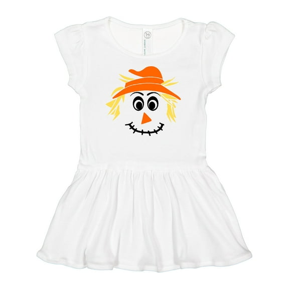 Inktastic Halloween Scarecrow Male Face Girls Baby Dress