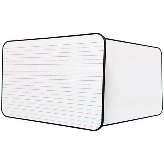 2Pcs Double Sided Whiteboard Lined Dry Erase Board,Magnetic Small White Board,Blank Colors Framed Whiteboard,Ruled Handheld Lapboard,Portable Personal Board for Students (Random)