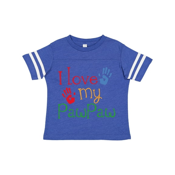 Inktastic PawPaw Grandkids Handprints Boys or Girls Toddler T-Shirt